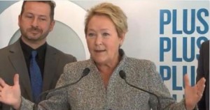 PQ Premier Pauline Marois (shown here at an event in March 2014) is out, Liberal Philippe Couillard is in. Photo: Benoit Meunier, Creative COmmons, some rights reserved