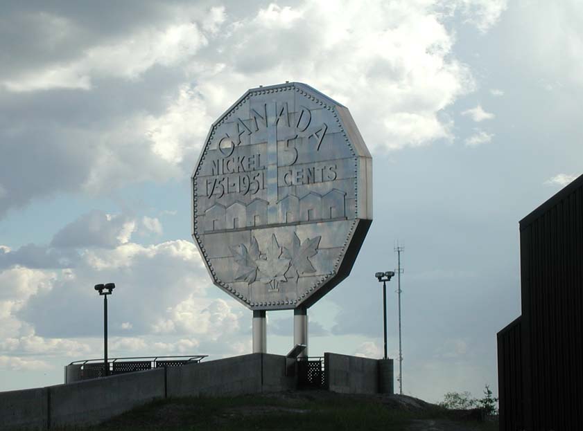 The Big Nickel is a proud symbol of the mining town of Sudbury. Image by Jok2000, Creative Commons. 